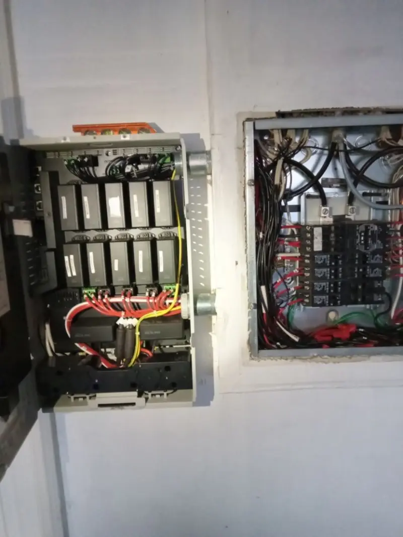 Electrical panel upgrade completed for Security Camera Wiring in Boonton